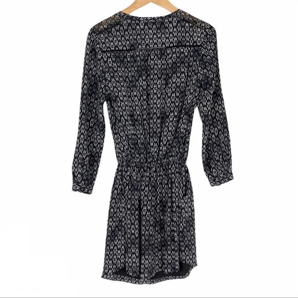 Rebecca Taylor Box Step Silk Dress Size 2 - Picture 4 of 11